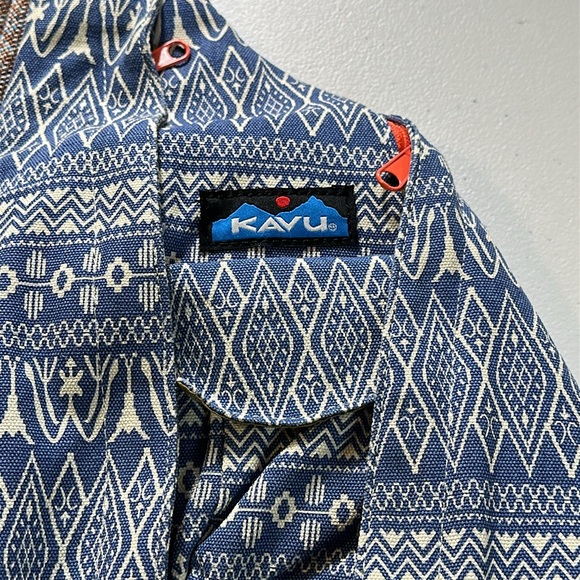 Kavu Out Foxed Printed Rope Sling Bag Canvas approx. 11"x19" - Picture 2 of 8